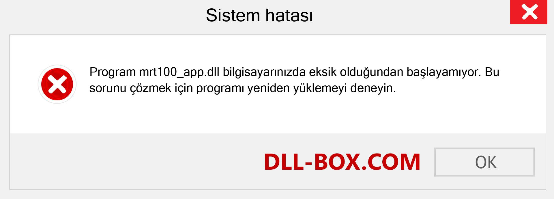 mrt100_app.dll dosyası eksik mi? Windows 7, 8, 10 için İndirin - Windows'ta mrt100_app dll Eksik Hatasını Düzeltin, fotoğraflar, resimler